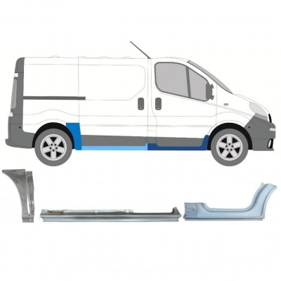 Set reparaturnih dijelova za Renault Trafic Opel Vivaro 2001-2014 / SWB / Desno /  11231