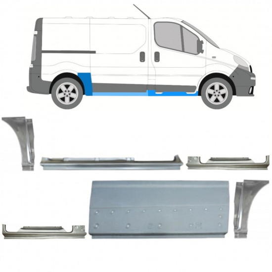 Set reparaturnih dijelova za Renault Trafic Opel Vivaro 2001-2014 / SWB /  11230