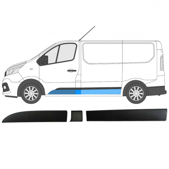 Set letvica za Renault Trafic Opel Vivaro Talento 2014- / SWB / Lijevo /  8568