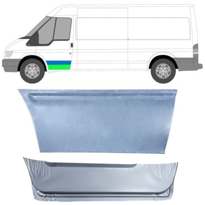 Unutarnji reparaturni lim prednjih vrata za Ford Transit 2000-2013 / Lijevo / Set 14544