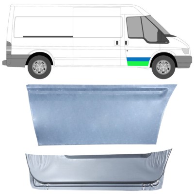 Unutarnji reparaturni lim prednjih vrata za Ford Transit 2000-2013 / Desno / Set 14543
