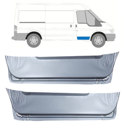 Unutarnji reparaturni lim prednjih vrata za Ford Transit 2000-2013 / Lijevo+Desno / Set 14542