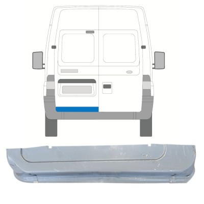 Reparaturni lim stražnjih vrata za Ford Transit 2000-2013 / Lijevo 14655