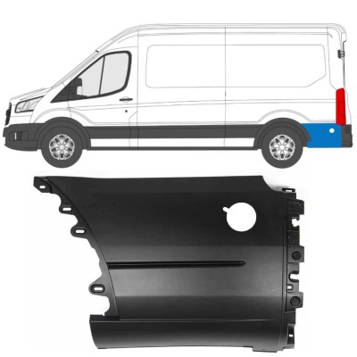 Bočna letvica stražnjeg blatobrana iza kotača za Ford Transit 2014- / Lijevo 14673