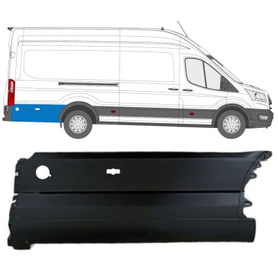 Bočna letvica stražnjeg blatobrana iza kotača za Ford Transit 2014- / Desno 14676