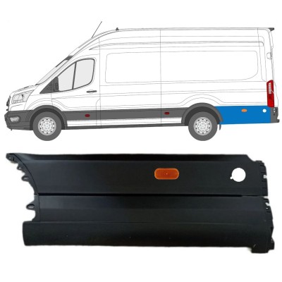 Bočna letvica stražnjeg blatobrana iza kotača za Ford Transit 2014- / Lijevo / Set 14679