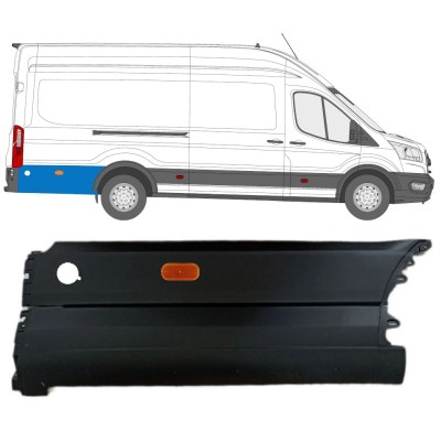 Bočna letvica stražnjeg blatobrana iza kotača za Ford Transit 2014- / Desno / Set 14678