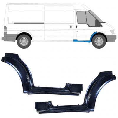 Lim praga prednjih vrata za Ford Transit 2000-2013 / Lijevo+Desno / Set 9589