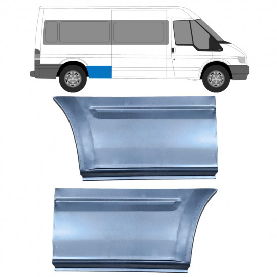 Reparaturni lim stražnjeg blatobrana za Ford Transit 2000- / LWB / Lijevo+Desno / Set 9663
