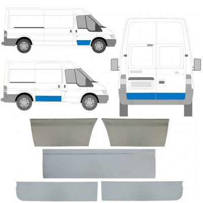 Reparaturni lim vrata za Ford Transit 2000-2013 / Set 11388