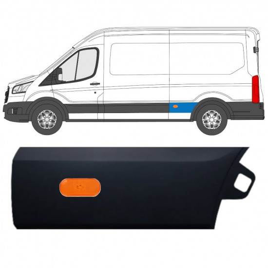 Bočna letvica stražnjeg blatobrana za Ford Transit 2014-  / LWB / Lijevo 11691