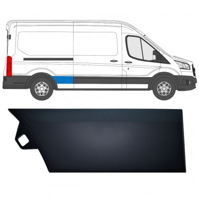 Bočna letvica stražnjeg blatobrana za Ford Transit 2014-  / LWB / Desno 11686