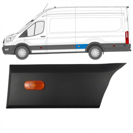 Bočna letvica stražnjeg blatobrana za Ford Transit 2014-  / LWB / Lijevo 11724