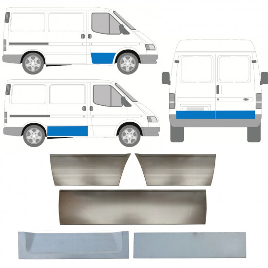 Reparaturni lim vrata za Ford Transit 1985-2000 / Set 11395