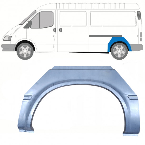 Reparaturni lim stražnjeg blatobrana za Ford Transit 1991-2000 / LWB / Lijevo 8441