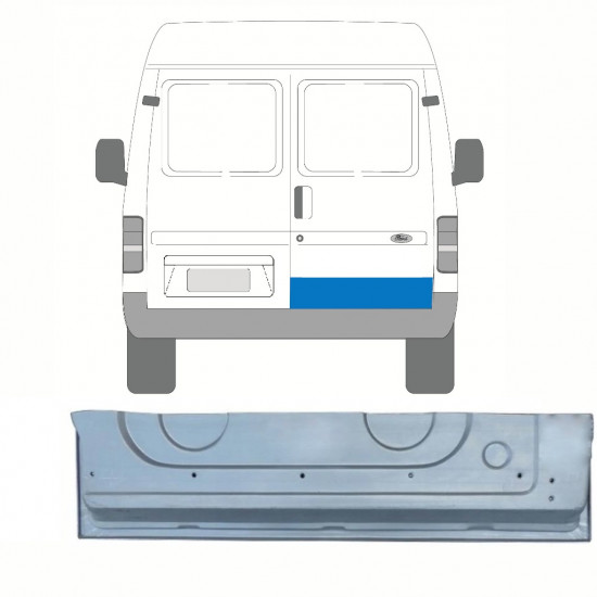 Reparaturni lim stražnjih vrata za Ford Transit 1985-2000 / Desno 8444