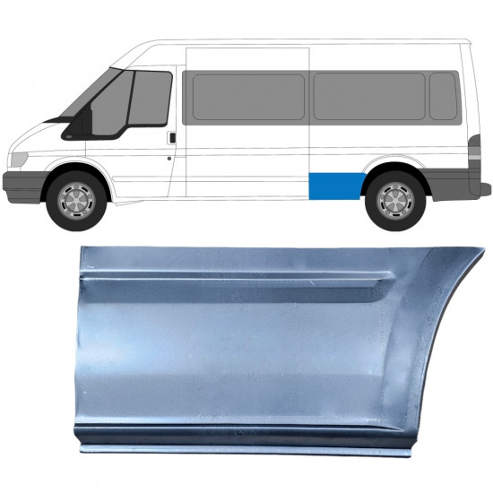 Reparaturni lim stražnjeg blatobrana za Ford Transit 2000- / LWB / Lijevo 7163