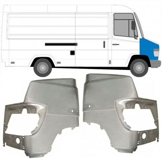 Prednji blatobran za Mercedes Vario 1996- / Lijevo+Desno / Set 9795