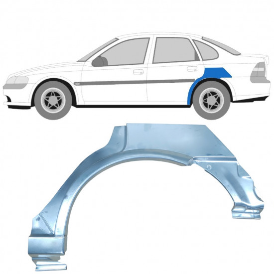 Reparaturni lim stražnjeg blatobrana za Opel Vectra 1995-2002 / Lijevo 6890