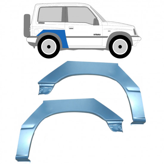 Reparaturni lim stražnjeg blatobrana za Suzuki Vitara 1988-1998 / Lijevo+Desno / Set 9426