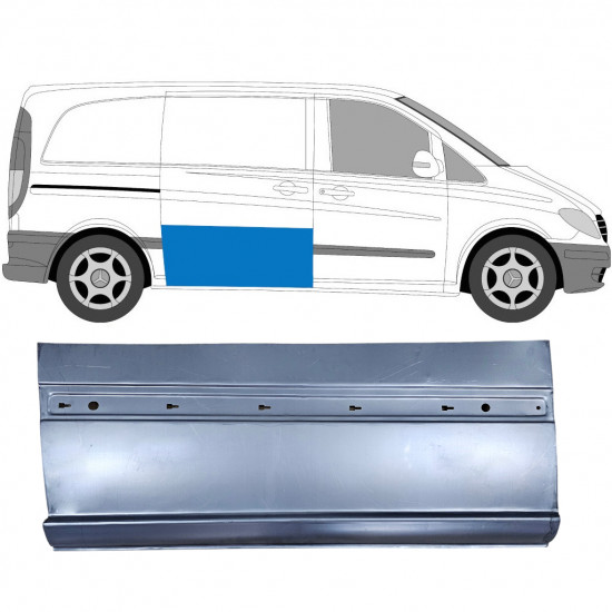 Vanjski reparaturni lim kliznih vrata za Mercedes Vito 2003-2014 / Desno 6812