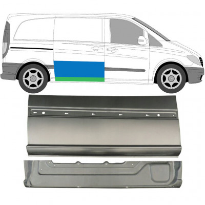 Unutarnji + vanjski reparaturni lim kliznih vrata za Mercedes Vito 2003-2014 / Desno / Set 9647