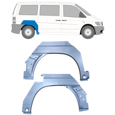 Reparaturni lim stražnjeg blatobrana za Mercedes Vito 1996-2003 / Lijevo+Desno / Set 9475