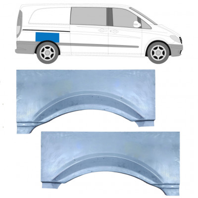 Reparaturni lim stražnjeg blatobrana za Mercedes Vito 2003-2010 / Lijevo+Desno / Set 9180