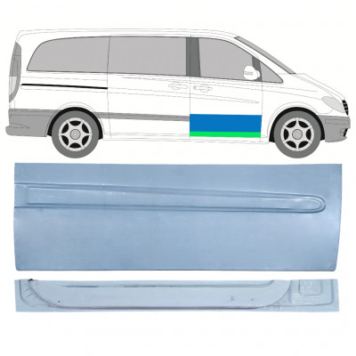 Unutarnji + vanjski reparaturni lim prednjih vrata za Mercedes Vito 2003-2014 / Desno / Set 12645