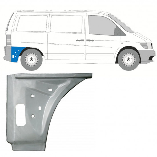 Unutarnji reparaturni lim stražnjeg blatobrana za Mercedes Vito 1996-2003 / Desno 11639