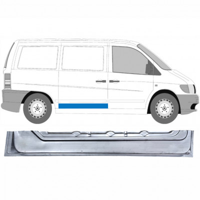 Unutarnji reparaturni lim kliznih vrata za Mercedes Vito 1996-2003 / Desno 12050