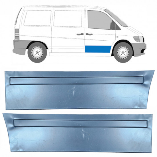 Vanjski reparaturni lim prednjih vrata za Mercedes Vito 1996-2003 / Lijevo+Desno / Set 9788