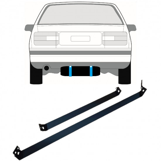 Obujmice spremnika goriva za Volvo 850 1991-1997 / Volvo V70 S70 1996-2000 / C70 1996-2005 11830