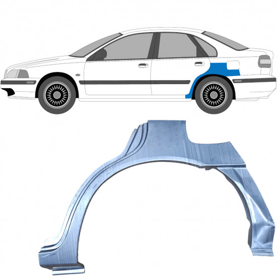 Reparaturni lim stražnjeg blatobrana za Volvo S40 / V40 1995-2004 / Lijevo 5622