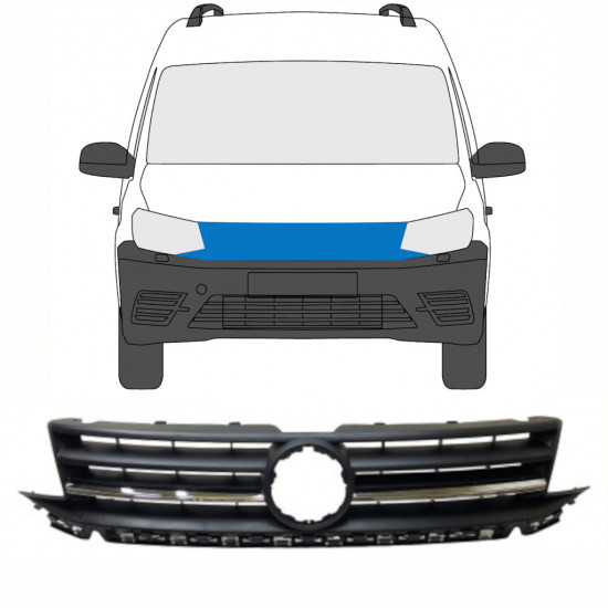 Rešetka za Volkswagen Caddy 2015-2020 8416