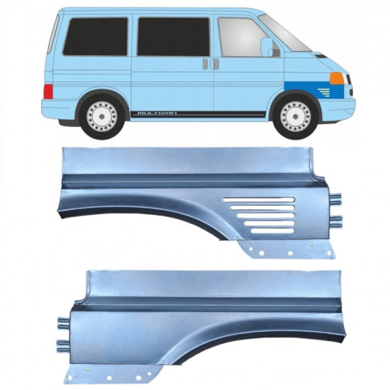 Reparaturni lim prednjeg blatobrana za VW Transporter T4 Caravelle 1996-2003 / Lijevo+Desno / Set 10635