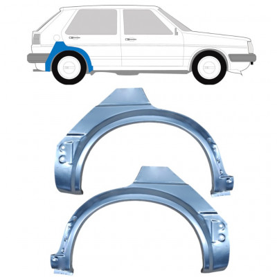 Reparaturni lim stražnjeg blatobrana za VW Golf 2 1982- / Lijevo+Desno / Set 9679