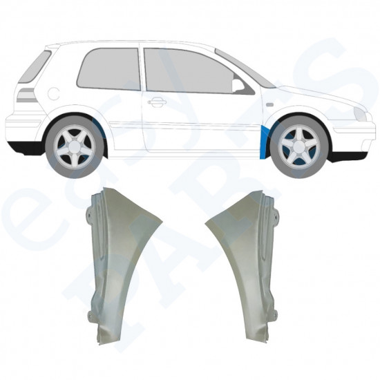 Reparaturni lim prednjeg blatobrana za VW Golf MK4 1997-2006 / Lijevo+Desno 9676