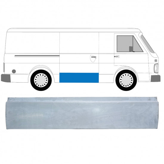 Reparaturni lim kliznih vrata za Volkswagen LT 1975-1996 / Desno 9008