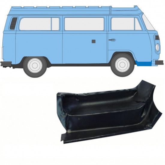 Reparaturni lim prednjeg stepenika za VW Transporter T2 1967-1979 / Desno 8666