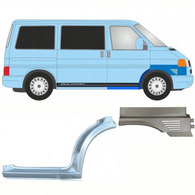 Lim praga + prednjeg blatobrana i blatobrana za VW Transporter T4 Caravelle 1996- / Desno / Set 10043