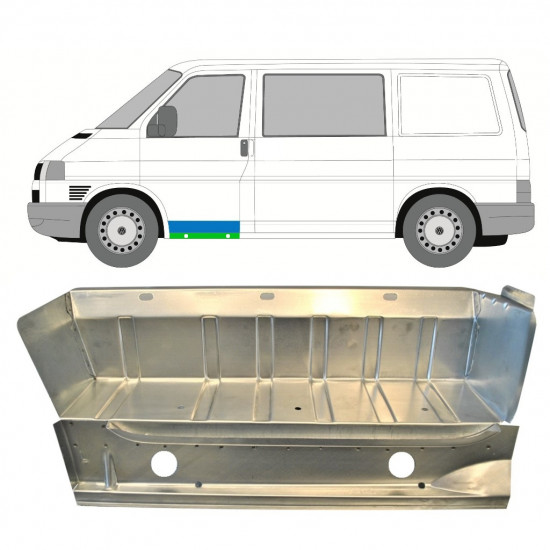 Unutarnji lim praga prednjeg stepenika za VW Transporter T4 1990-2003 / Lijevo 9023