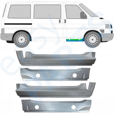 Unutarnji + vanjski lim prednjeg praga za VW Transporter T4 1990-2003 / Set 9907