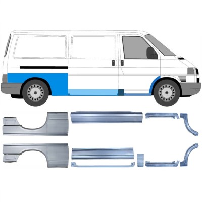 Set reparaturnih dijelova za Volkswagen Transporter T4 1990-2003 / Lijevo / Desno / 14699