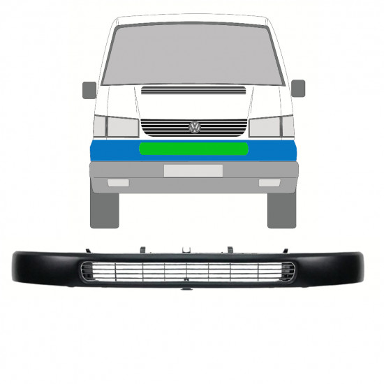 Prednja rešetka za Volkswagen T4 Caravelle 1998-2003 /  9786