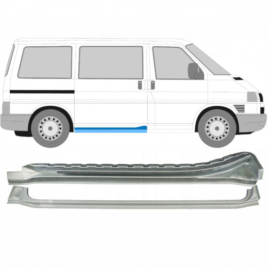 Lim praga kliznih vrata za VW Transporter T4 1990-2003 / Desno / Set 10288