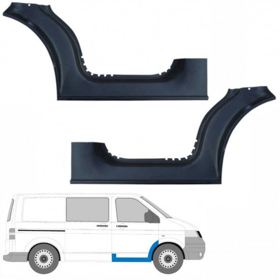 Lim praga prednjih vrata za VW Transporter T5 2003-2015 / Lijevo+Desno / Set 9457