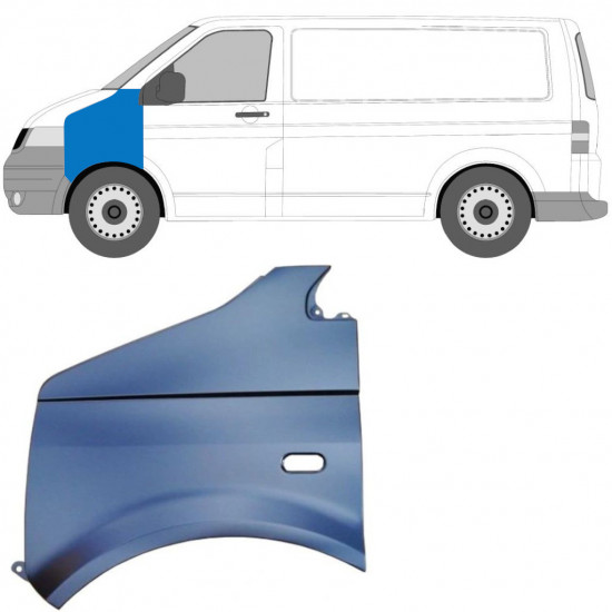 Prednji blatobran za VW Transporter T5 2003-2015 / Lijevo 8177