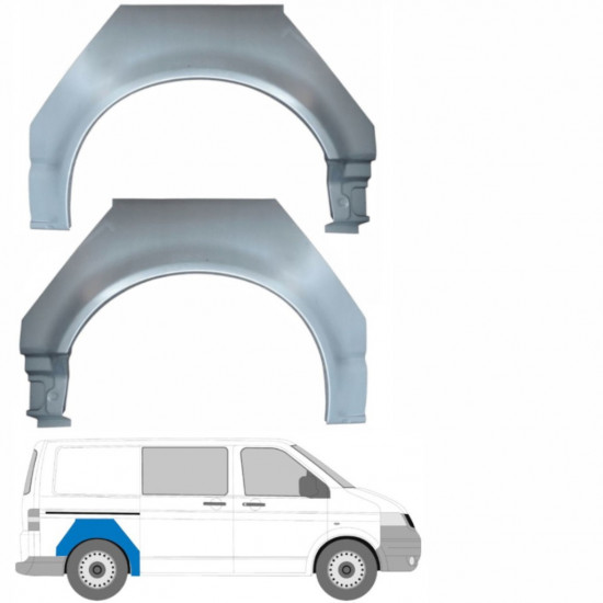 Reparaturni lim stražnjeg blatobrana za VW Transporter T5 2003-2015 / Lijevo+Desno / Set 10450