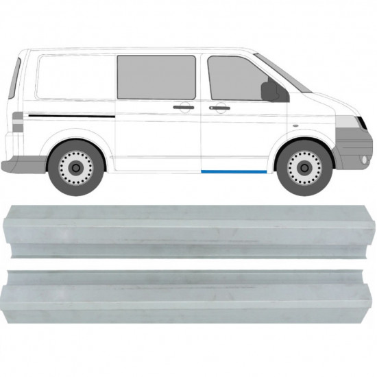 Lim praga prednjih vrata za VW Transporter T5 2003-2015 / Lijeva = Desna (simetrična) / Set 9695